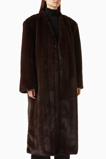 Dhanila Coat in Faux Fur