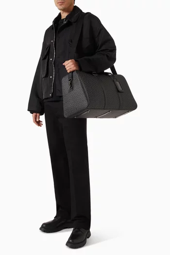 Trophy Travel Bag in Canvas & Leather