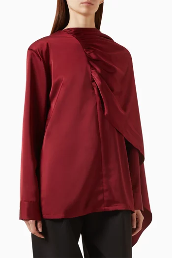 Koa Scarf Blouse in Satin