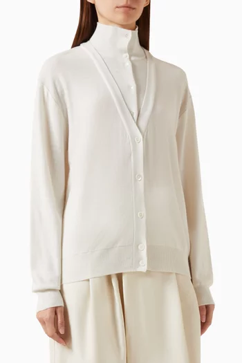 Fabbie Layered Cardigan in Knit
