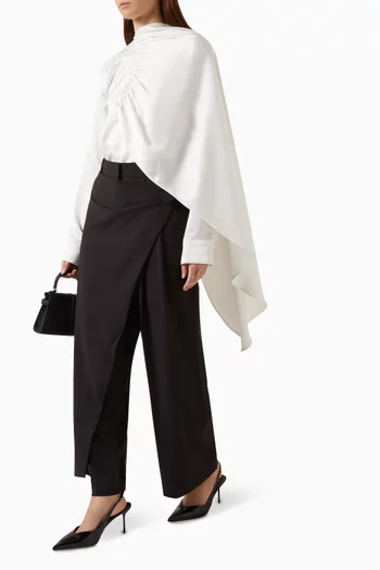 Koa Scarf Blouse in Satin