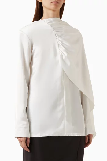 Koa Scarf Blouse in Satin