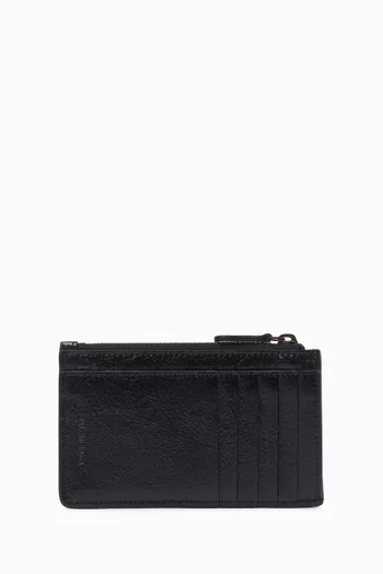 Le City Long Coin & Card Holder in Arena Lambskin