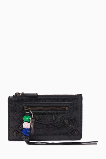 Le City Long Coin & Card Holder in Arena Lambskin