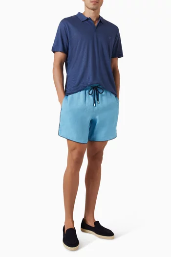Mallorca Swim Shorts in Linen