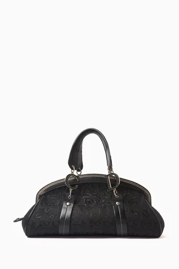 2000s Diorissimo Detective Bag in Leather & Monogram Canvas