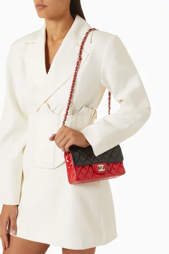 2010s Mini Singleflap Bag in Patent Leather