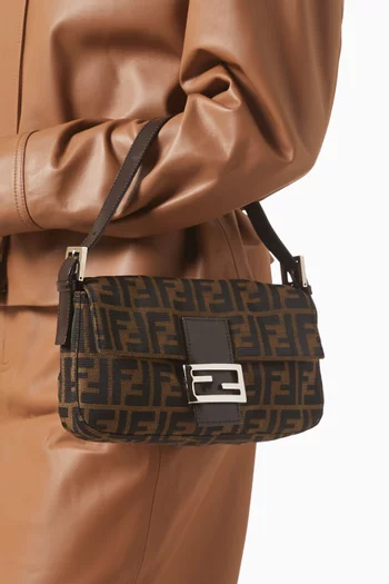 90s Zucca Monogram Baguette Shoulder Bag