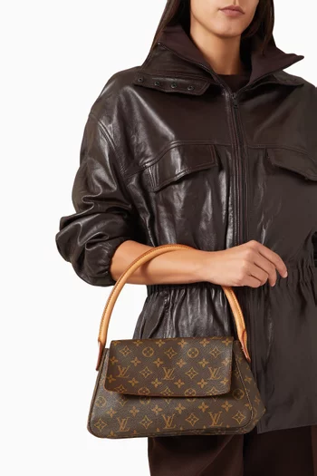 2000s Looping Shoulder Bag in Monogram Canvas & Vachetta Leather