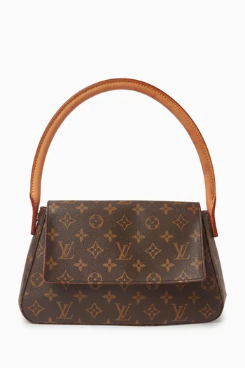 2000s Looping Shoulder Bag in Monogram Canvas & Vachetta Leather