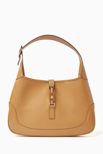Jackie Shoulder Bag in Shiny Calfskin Leather