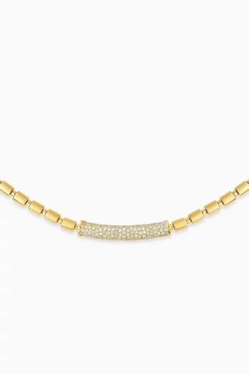 Iteru Diamond Necklace in 18kt Gold