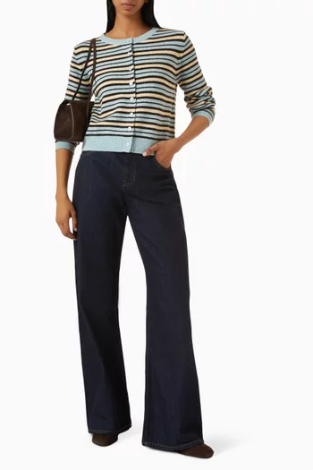 Cary Slouchy Wide-Leg Jeans in Denim
