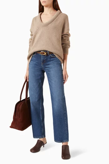 Charlee Low-rise Straight-leg Jeans in Denim