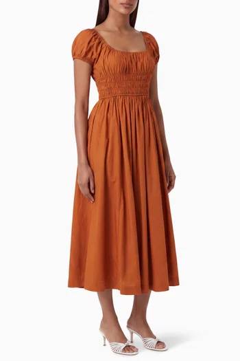 Quinley Midi Dress in Organic-cotton