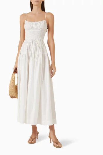 Safia Maxi Dress in Cotton-silk