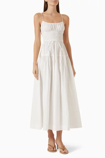 Safia Maxi Dress in Cotton-silk