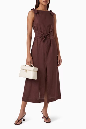 Amorette Midi Dress in Cotton