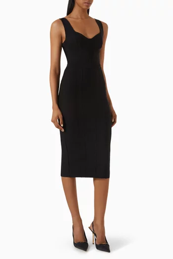 Sweetheart Midi Dress in Jersey