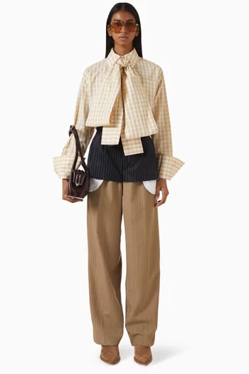 Double-layered Pants in Wool Blend