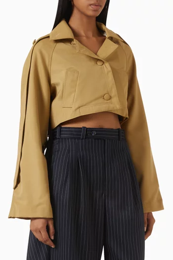 Crop Trench Coat
