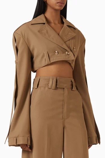 Crop Trench Coat