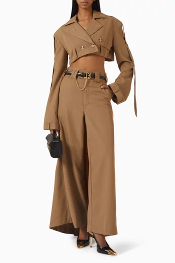 Trail-skirt Pants in Gabardine