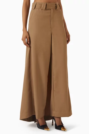 Trail-skirt Pants in Gabardine