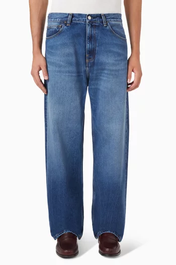Payson Wide Straight Jeans in Denim