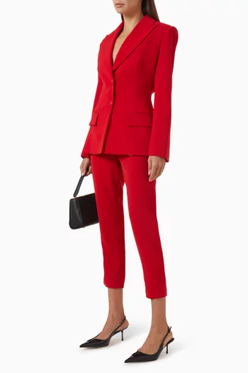 Tapered Pants in Light Crepe