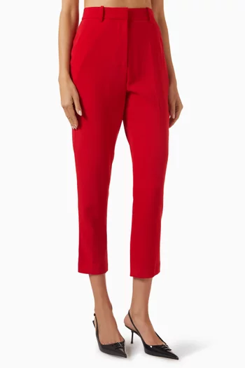 Tapered Pants in Light Crepe