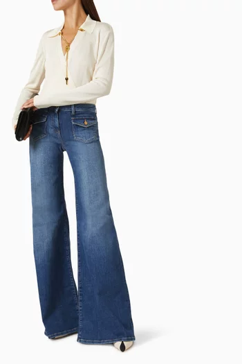 Bell-bottom Jeans in Denim