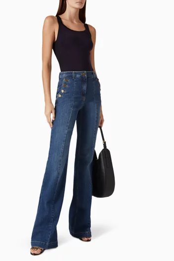 Palazzo Jeans in Denim