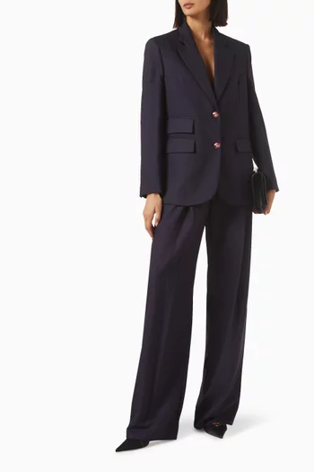 Pinstripe Pants in Virgin Wool Blend