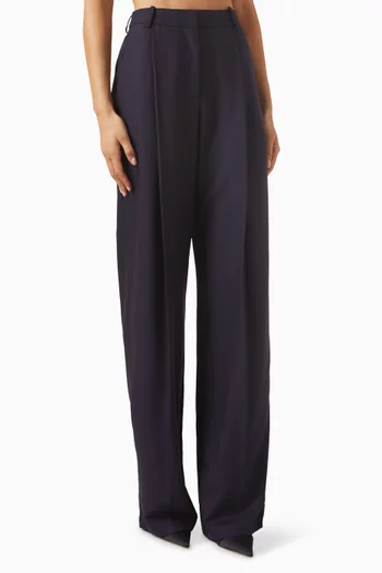 Pinstripe Pants in Virgin Wool Blend