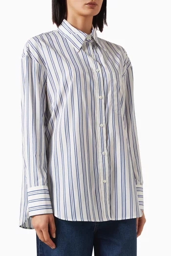 Big Joe Striped Shirt in Cotton Poplin