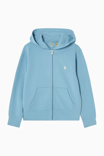 Zip-Up Hoodie in Cotton-blend