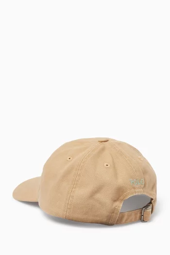 Logo Embroidered Baseball Cap in Cotton