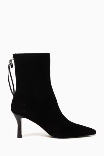 Zip Boots in Goatskin Suede