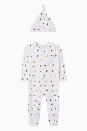 Animal-print Pyjama Set in Jersey