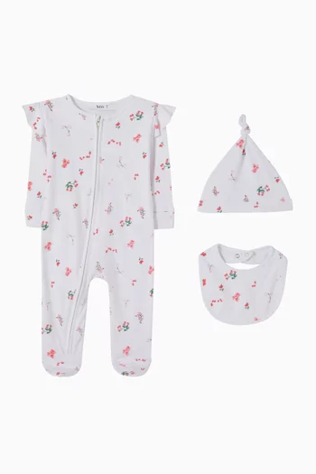 Floral-print Pyjama Set in Jersey