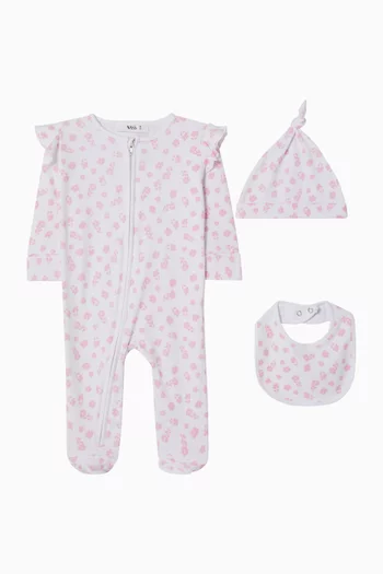 Floral-print Pyjama Set in Jersey