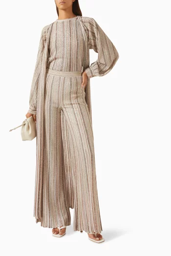 Wide-leg Pants in Viscose Blend