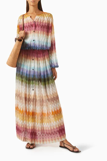 Button-up Knit Dress
