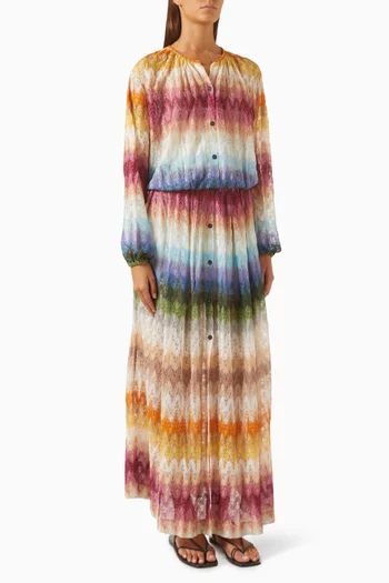 Button-up Knit Dress