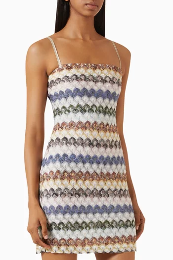 Knit Mini Dress in Viscose Blend