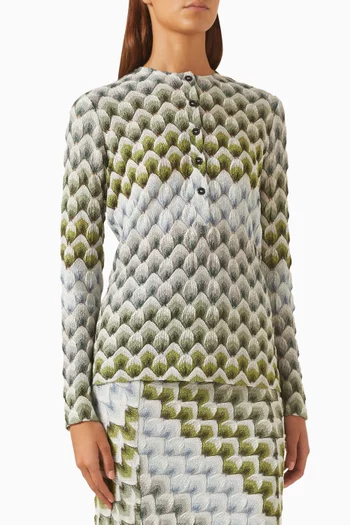 Knit Button-up Shirt