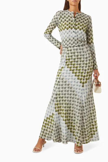 Knit Maxi Skirt in Viscose Blend