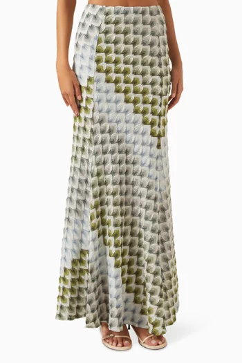 Knit Maxi Skirt in Viscose Blend