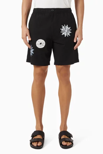 Kurt Embroidered Shorts in Cotton